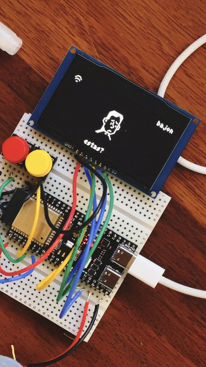 Overthinker showing a low mood on screen